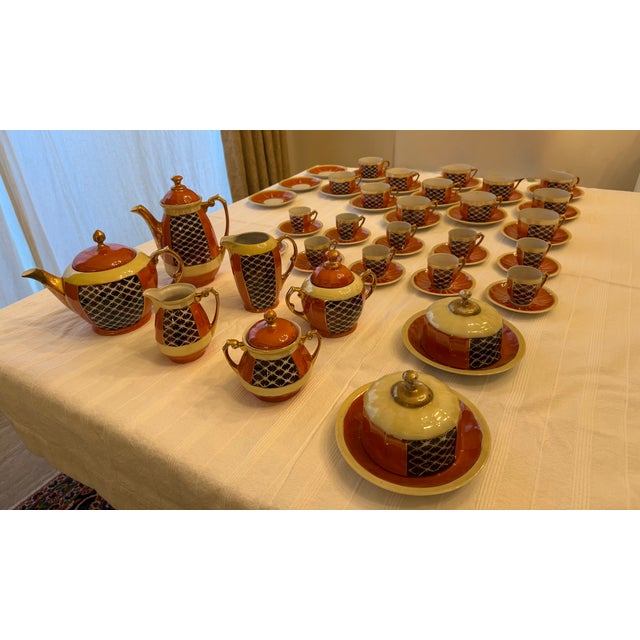 Antique European Porcelain Coffee & Tea Service, Circa 1900, 54-Piece Set For Sale - Image 17 of 17