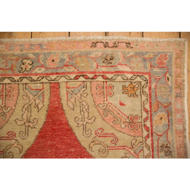 Old New House Vintage Distressed Oushak Rug Runner - 3'1" x 5'11" For Sale - Image 4 of 9