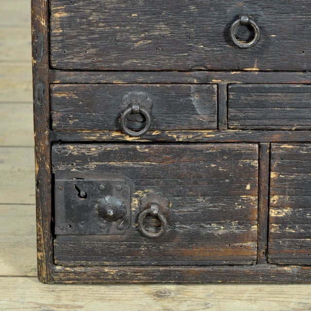 Small Antique Japanese Chest of Drawers, 1900 For Sale - Image 10 of 13