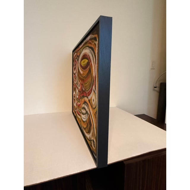 1940s 1940s Abstract Impressionist Painting unknown Artist For Sale - Image 5 of 5