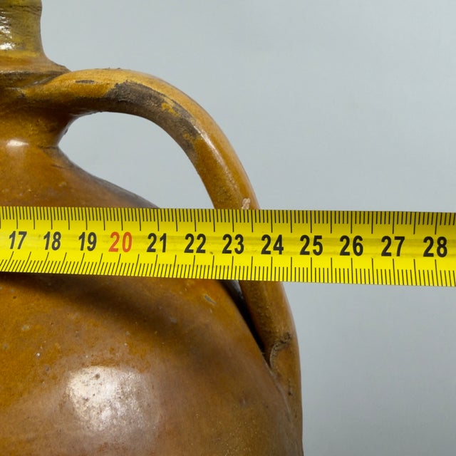 Quartara Vase in Glazed Terracotta from Artigianato Italiano, 1900s For Sale - Image 9 of 11