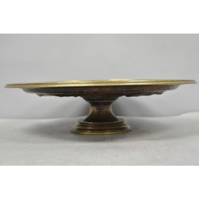 19th Century 19th Century Emile Louis Picault Macbeth Bronze Relief Pedestal Compote Tazza Dish For Sale - Image 5 of 18