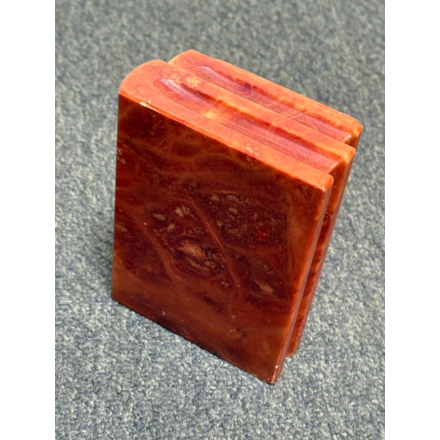 Traditional Gump’s San Francisco Marble Bookends, Pair For Sale - Image 3 of 12