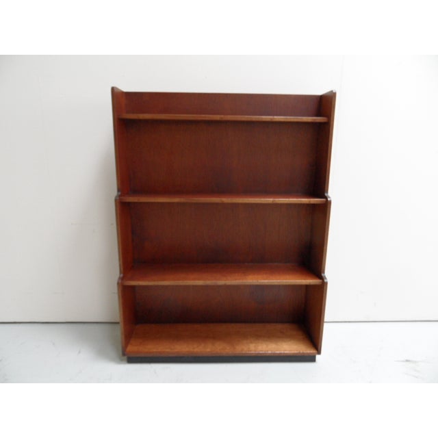 Vintage Open Bookcase in Wood, 1950s For Sale - Image 10 of 11