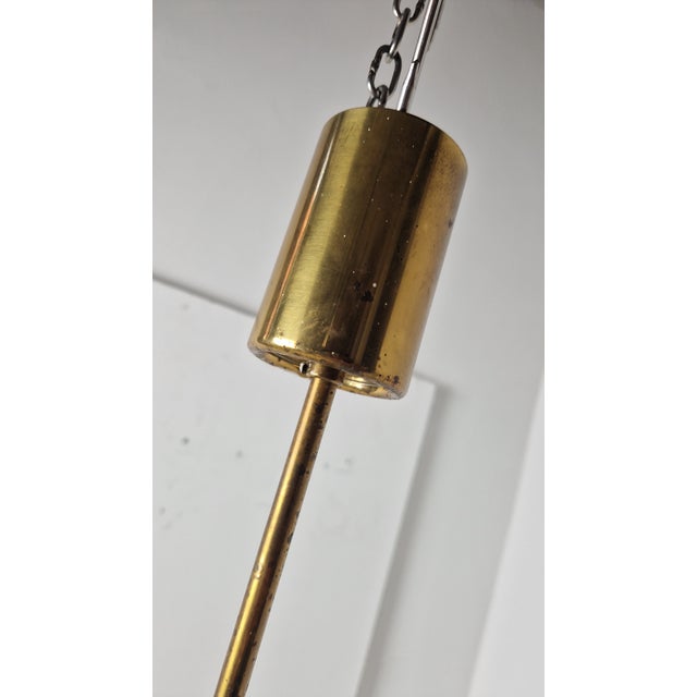Large Omega Pendant in Polished Brass by Vico Magistretti for Artemide, 1960s For Sale - Image 10 of 11
