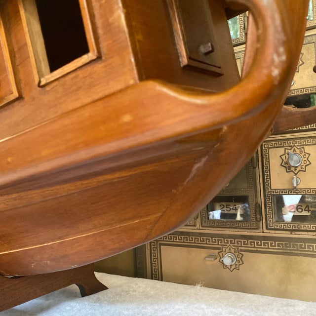1960s 1960s Sculptural Hand Carved Wooden Boat For Sale - Image 5 of 8