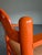 Pair of Vintage Orange Hank Lowenstein Padova Armchairs For Sale - Image 9 of 12