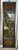 Glass Reverse Painted Wall Plaque on Glass Antique Asian Three Section Vertical For Sale - Image 7 of 12