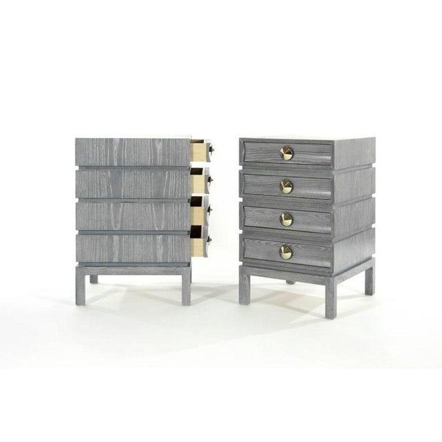 Stacked End Tables in Grey Ceruse For Sale - Image 4 of 13