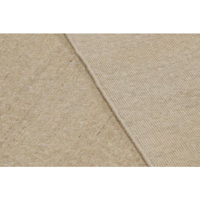 Beige Rug & Kilim’s Oversized Contemporary Textural Solid Rug in Beige Tones - 14x16 For Sale - Image 8 of 8