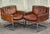 1960s Mid-Century DS 201 Armchairs in Cognac-Colored Cowhide Leather by Robert Haussmann for De Sede, 1960s, Set of 2 For Sale - Image 5 of 15