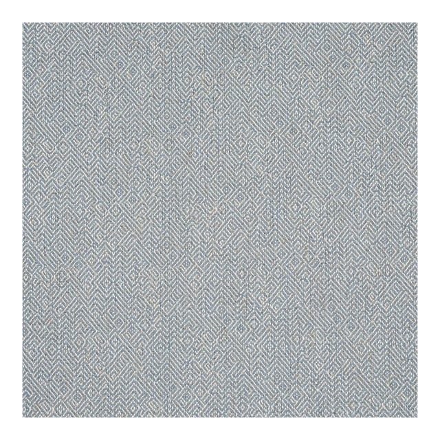 Sample - Schumacher Leona Performance Fabric In Blue For Sale
