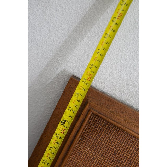 Mid Century Modern Headboard Bed Frame Twin Size Founders Cane Attributed to Jack Cartwright For Sale - Image 9 of 10