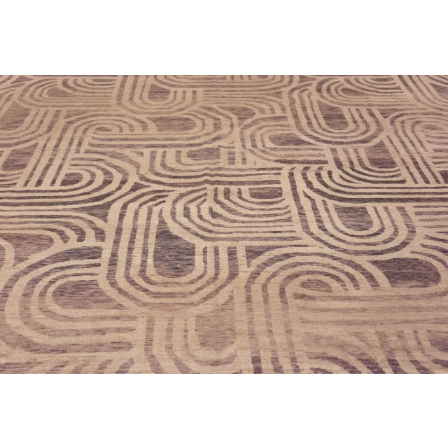 Nazmiyal Collection Oversized Modern Art Deco Rug For Sale - Image 4 of 10