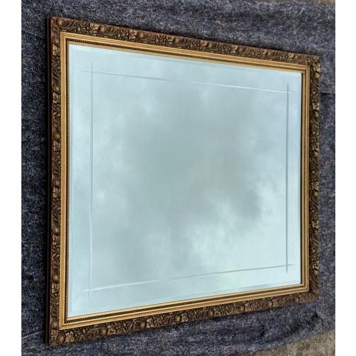 Vintage Gold Ornate Bevelled Mirror For Sale - Image 3 of 12