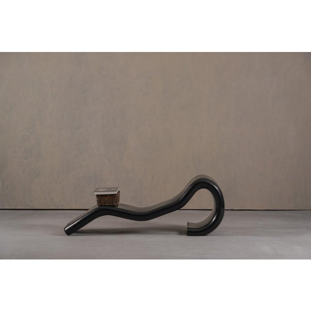 Mid-Century Modern Vintage Ercolina Chaise Longue by Paolo Grasselli for Casprini, Italy, 1980s For Sale - Image 3 of 9