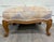 Vintage French Louis XV French Country Carved Upholstered Ottoman For Sale - Image 11 of 11