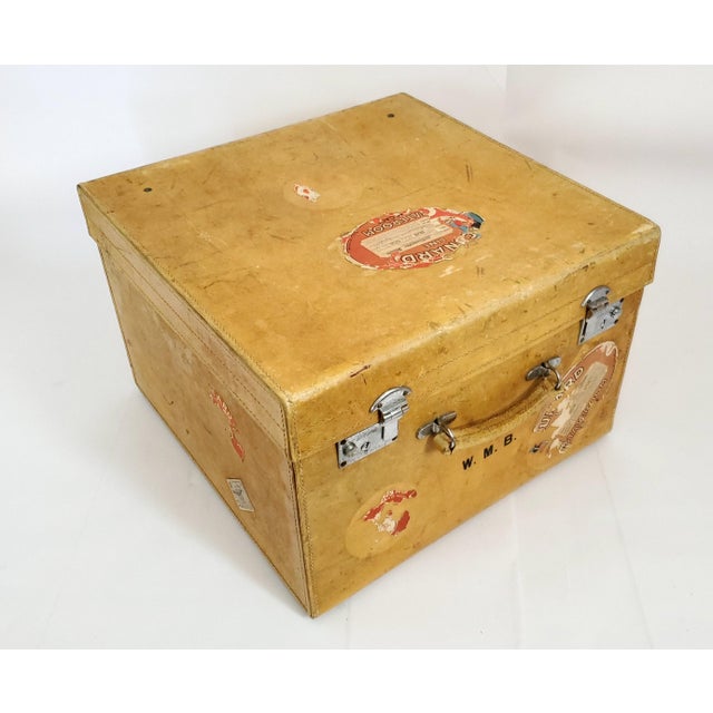 1920s Vellum Steamer Travel Storage Trunk With Provenance For Sale In Miami - Image 6 of 18