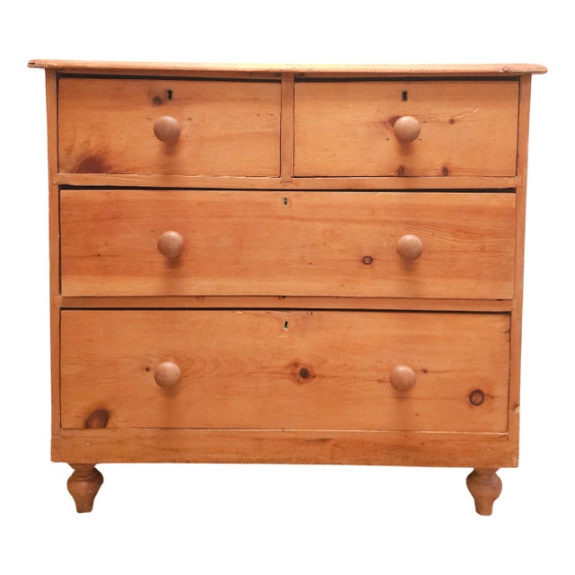 Victorian Pine Chest of Drawers For Sale