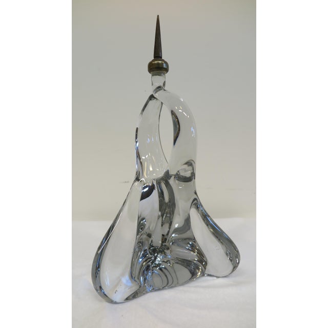 Crystal Glass Sculpture Abstract For Sale - Image 9 of 13
