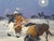 Rance Hood "Moonlight Hunt" Serigraph Framed Hand Signed For Sale - Image 4 of 6