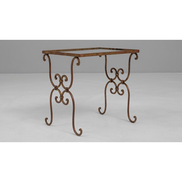20th Century French Brass Coffee Table With Glass Top For Sale In Greensboro - Image 6 of 18