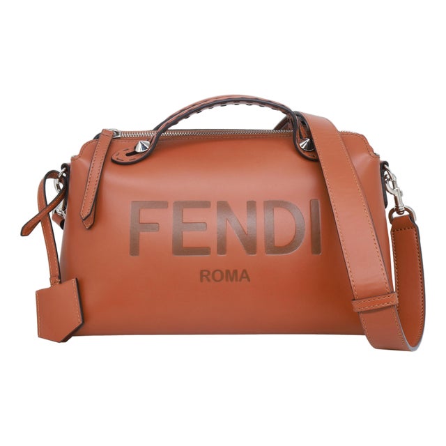 Fendi "By the Way" Medium Brown Leather Calfskin Boston Crossbody Bag, 2022. For Sale