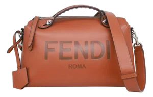 Fendi "By the Way" Medium Brown Leather Calfskin Boston Crossbody Bag, 2022.