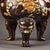 Copper Solid Copper Gilt Gold & Silver High-Relief Incense Burner Censer With Laughing Buddha & Dragons For Sale - Image 8 of 10