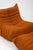 1970s Togo Lounge Chair and Pouf in Orange Tissue by Michel Ducaroy for Ligne Roset, 1973, Set of 2 For Sale - Image 5 of 18