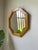 Wood Hexagonal Pine Mirror, 1980s For Sale - Image 7 of 18