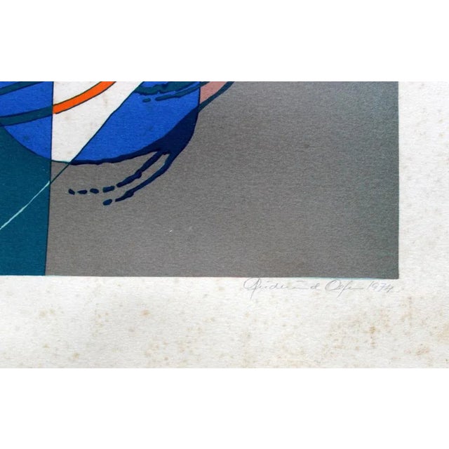 Gudmund Olsen, Abstract Composition, 1974, Lithograph For Sale - Image 6 of 7