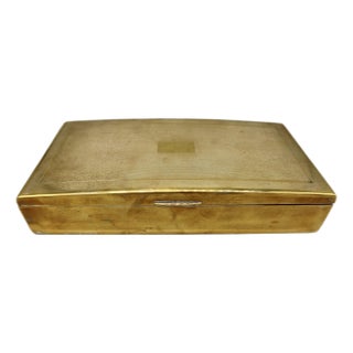 Mid 20th Century English Brass Box For Sale