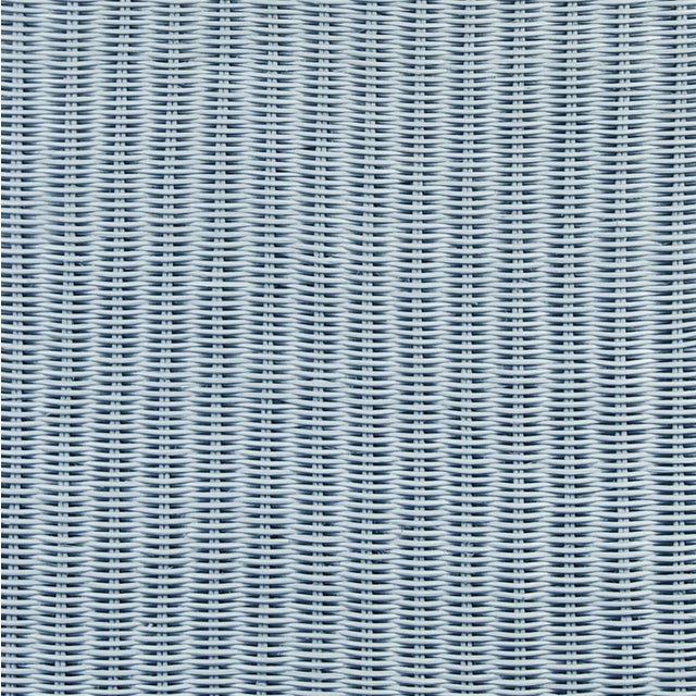 Wood Matthew Izzo Home Bowden Light Blue Wrapped Rattan Six Drawer Chest For Sale - Image 7 of 7