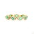 Metal 3.28 Carat Round Brilliant Cut Diamond Emerald Gold Bracelet For Sale - Image 7 of 9