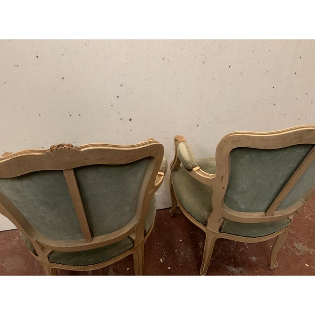 Louis XV Style Cabriolet Chairs in Patinated Beechwood, Set of 2 For Sale - Image 15 of 18