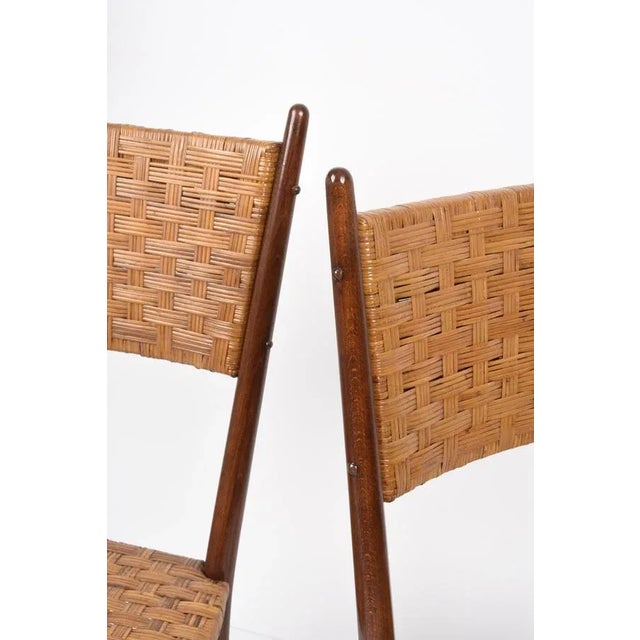 Set of Mid-Century Italian Beech Wood Chairs by Sanguineti, 1950s For Sale - Image 12 of 18