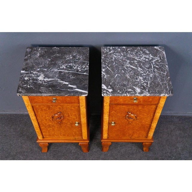 Vintage Brown Bedside Cabinets, Set of 2 For Sale - Image 9 of 18
