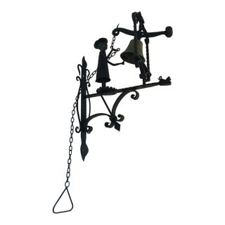 1930s Handmade Figural Door Bell For Sale