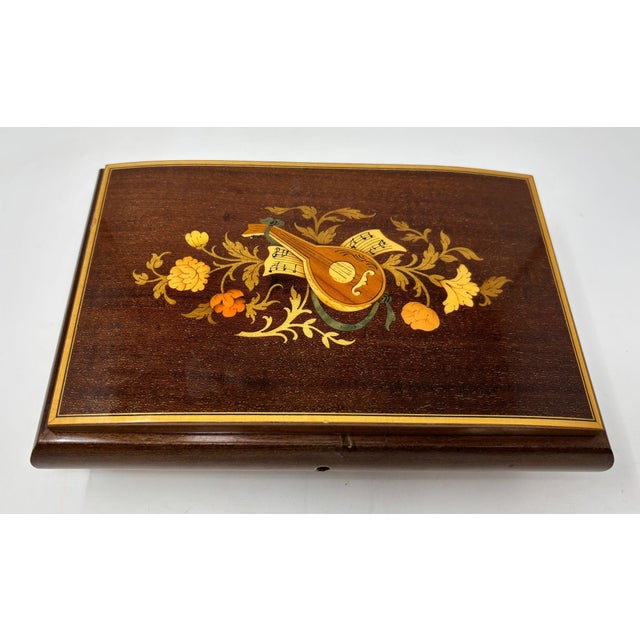 Victorian Vintage Jewelry Music Box Made in Italy by Reuge For Sale - Image 3 of 15