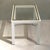 Cream Mid-Century Modern Cream Metal & Brass Side Tables with Glass Top, 1970s, Set of 2 For Sale - Image 8 of 12