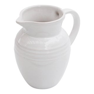 Petite Le Creuset Stoneware Pitcher/Capacity 10oz. For Sale