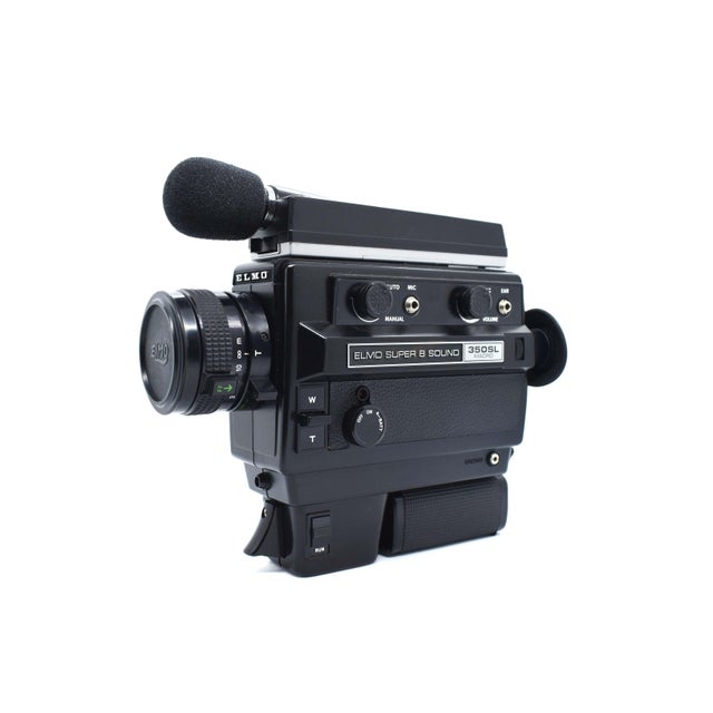 Mid 20th Century Elmo Super 8 Sound 350sl Macro Movie Camera With Telescoping Microphone and Original Kodak Film For Sale - Image 6 of 11
