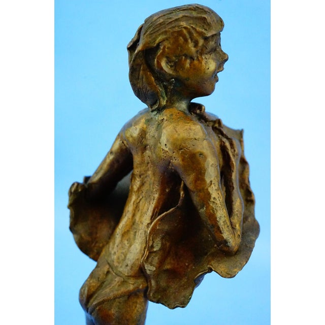 Augusto Conti, Nude Woman Gust of Wind, 1960s, Bronze For Sale - Image 18 of 18