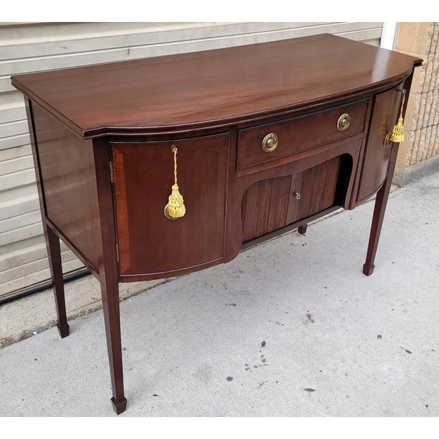 Early 20th Century Early 20th Century Sheraton Style Mahogany Sideboard For Sale - Image 5 of 13