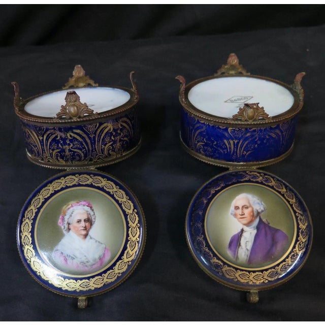 Early 20th Century Vintage Early 20th Century Czechoslovokian Vanity Boxes - A Pair For Sale - Image 5 of 10