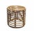 Vintage Cylindrical Rattan and Bamboo Stool attributed to Tito Agnoli, 1960s For Sale - Image 6 of 6