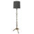 French Floor Lamp with Glass Column, 1960s For Sale - Image 4 of 5