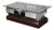 Italian Chrome, Smoked Glass and Wood Coffee Table, 1970s For Sale