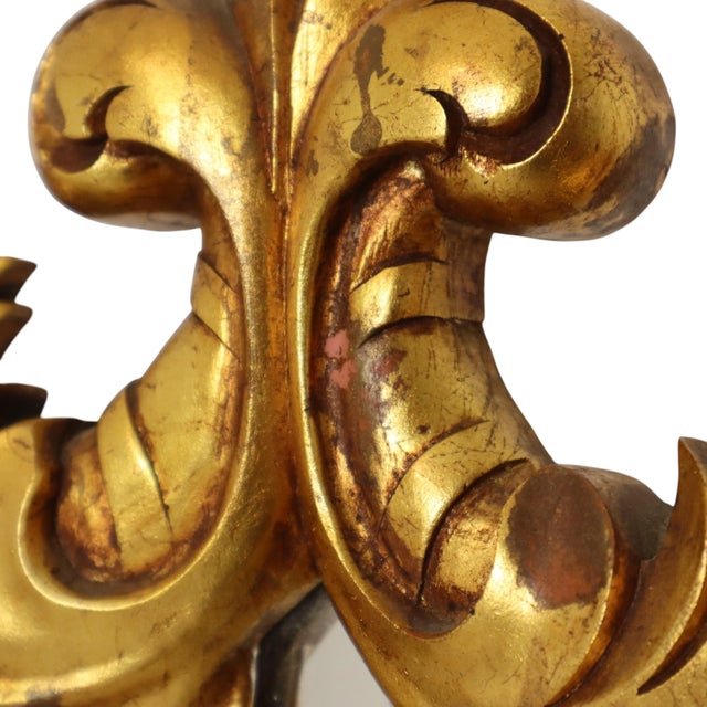 Baroque Gold-Leaf Gilded Acanthus Mirror For Sale - Image 13 of 18